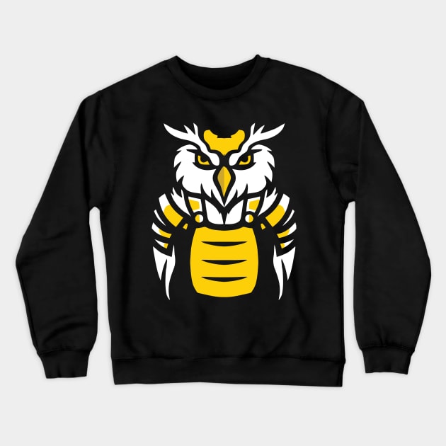 Owl Design Crewneck Sweatshirt by Sanzida Design